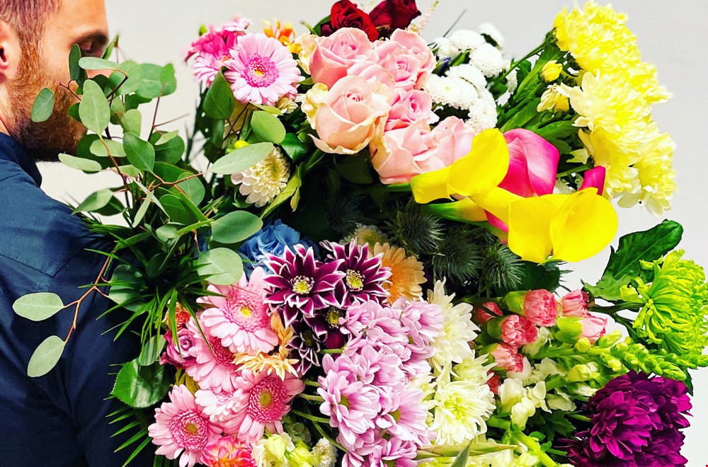Wat een enorme bos bloemen! Wat een enorme bos bloemen!